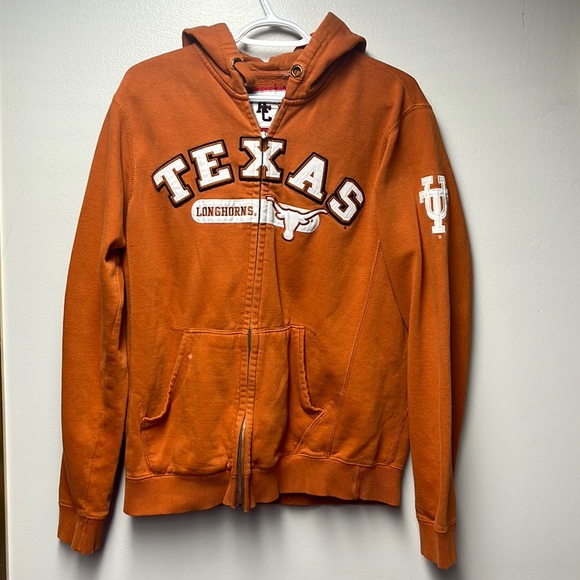 True American Classic Vintage Texas Longhorns Zip Up Size Mens S - Picture 2 of 6
